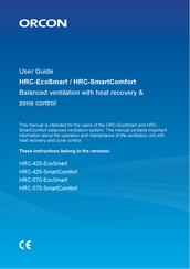Orcon HRC-SmartComfort User Manual