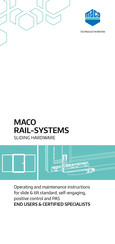 Maco RAIL-SYSTEMS PAS Operating And Maintenance Instructions Manual