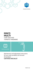 Maco MULTI-TREND Maintenance And Adjustment Instructions