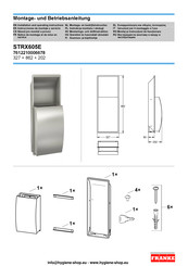 Franke STRATOS STRX605E Installation And Operating Instructions Manual