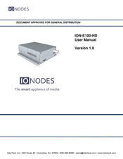 InterTest IONODES ION-E100-HD User Manual