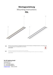 AS LED Lighting PDL Series Mounting Instructions