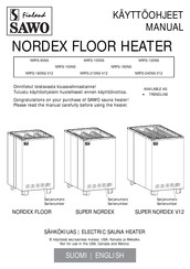 Sawo NORDEX Series Manual
