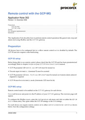 Proconx GCP-MG Application Note