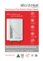 MicroHeat 1-10 CFEWH SERIES Installation & Operation Manual