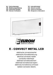 EUROM E-CONVECT METAL Instruction Booklet
