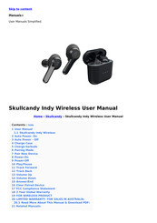 Skullcandy Indy Manuals | ManualsLib