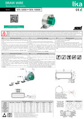 Lika DRAW WIRE SFA-5000 Series Manual