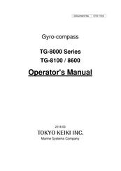 Tokyo Keiki TG-8600-I Operator's Manual