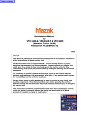 Mazak VTC-200C Maintenance Manual