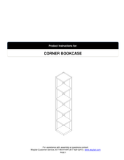 Wayfair CORNER BOOKCASE Product Instructions
