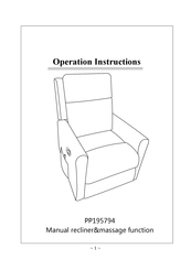 Merax PP195794 Operation Instructions Manual