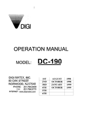 Digi DC-192 Operation Manual