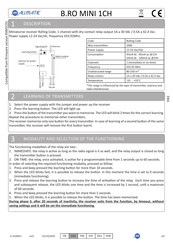 Allmatic B.RO MINI 1CH Manual