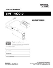 Lincoln Electric CWT WOC-2 Operator's Manual