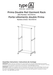 TYPE A Prima 142-0721-6 Assembly Instructions Manual