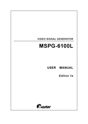 Master MSPG-6100L User Manual