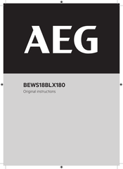 Aeg BEWS18BLX180 Original Instructions Manual