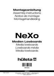 Hülsta NeXo Media lowboard Assembly Instructions Manual