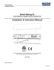 Micom Autodoor Smart Swing 3 Installation Manual