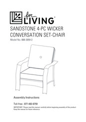 for Living SANDSTONE 088-2059-2 Assembly Instructions Manual