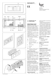 Bpt NVM/301 Instructions For Use And Installation