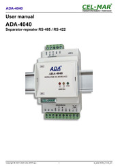 CEL-MAR ADA-4040 User Manual