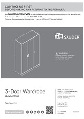 Sauder 426930 Instruction Booklet