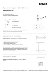 Zeitraum MELLOW DAYBED Assembly Instruction