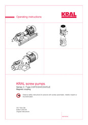 Kral C Series Operating Instructions Manual