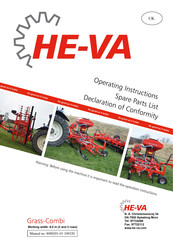 HE-VA Grass-Combi Operating Instructions Manual