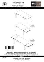Hülsta now! no.14 Dining Table Assembly Instruction Manual