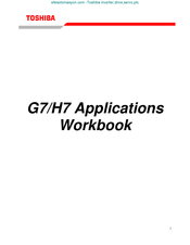 Toshiba Adjustable Speed Drive H7 Series Applications Workbook