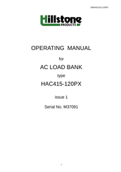 Hillstone M37091 Operating Manual