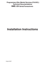 Nokia NME-2A Series Installation Instructions Manual