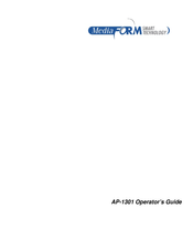 MediaFORM AP 1301 Operator's Manual