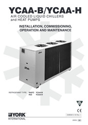 York International YCAA-B 105 HT Installation, Commissioning, Operation And Maintenance Manual