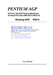 MTech Mustang-AGP R581A User Manual