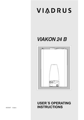 Viadrus ViaKON 24 B User Operating Instructions Manual