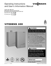 Viessmann WB2 Series Operating Instructions And User's Information Manual