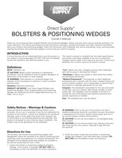 Direct Supply Bolster Owner's Manual