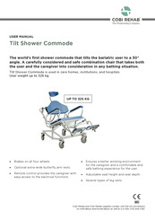 Cobi Rehab Tilt Shower Commode User Manual