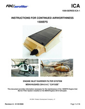 FDC aerofilter 1500 Series Instructions Manual