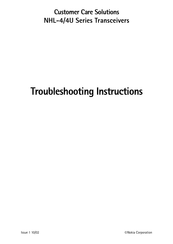 Nokia NHL-4U Troubleshooting Instructions