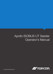 Topcon Apollo ISOBUS UT Operator's Manual