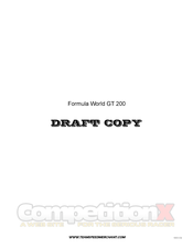 Speed Merchant Formula World GT 200 Manual