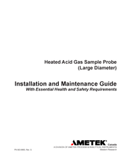 Ametek ASR900 Installation And Maintenance Manual