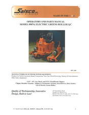 Salsco Electric Greens Roller QC Operator And Parts Manual