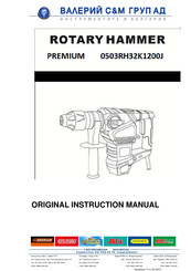 VALERII S&M GROUP PREMIUM 0503RH32K1200J Original Instruction Manual