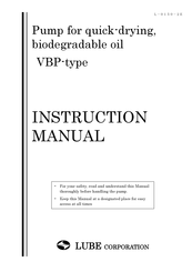 LUBE VBP-3-C-18LP Instruction Manual